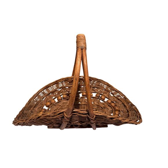 Basket Other - Vintage Woven Gathering Basket Phillipines